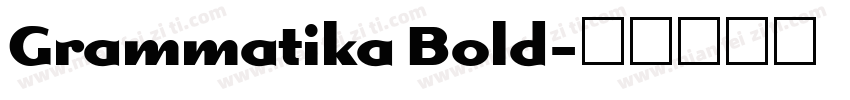 Grammatika Bold字体转换
